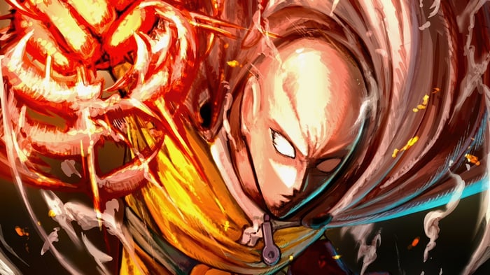 Saitama from One Punch Man in 4K