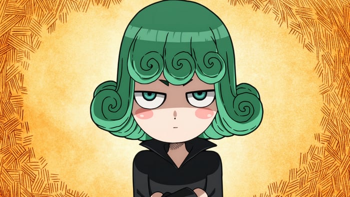 Tatsumaki from One Punch Man in Chibi style