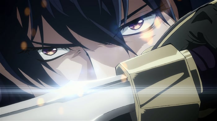 Anime character with sword 4K