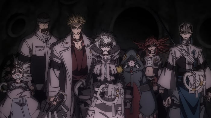Gachiakuta: A group of characters stand together