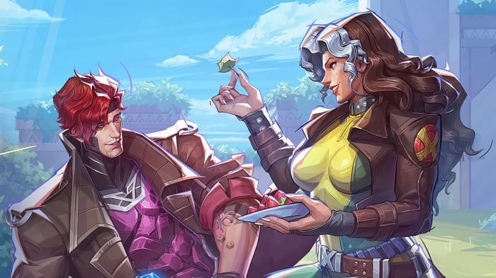 Gambit and Rogue in Marvel Rivals 4K