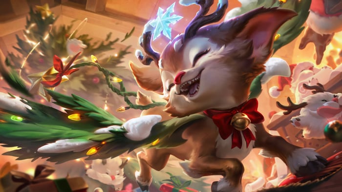Smolder the Reindeer in League of Legends 4K