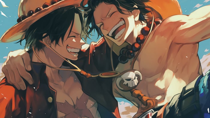 Monkey D. Luffy and Portgas D. Ace 4K