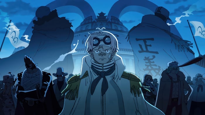 Koby and Marines in One Piece 4K