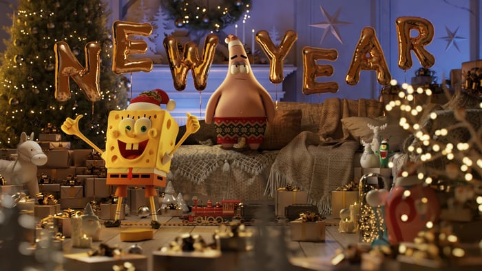 SpongeBob SquarePants and Patrick Star New Year 4K