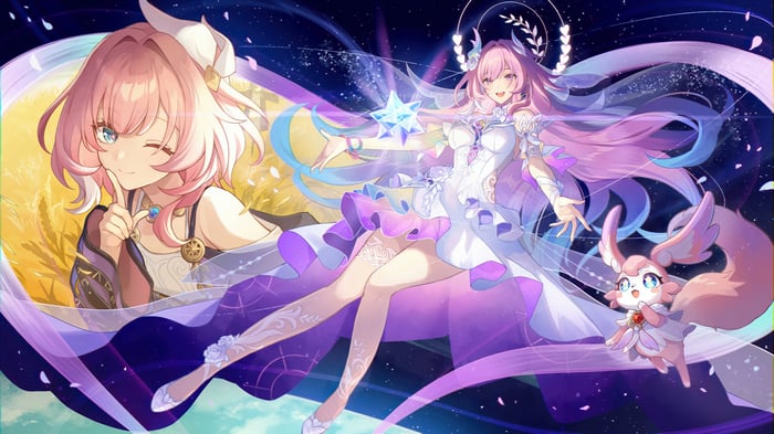 Cyrene and companion from Honkai: Star Rail in 4K