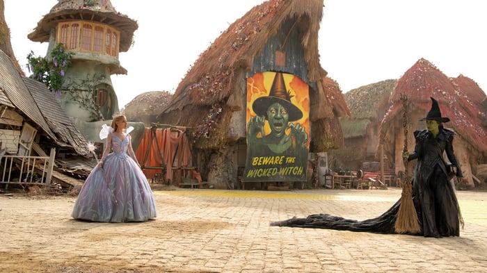 Glinda and Elphaba from Wicked: For Good 4K