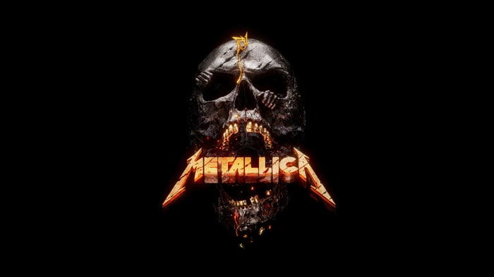 Metallica Skull 4K