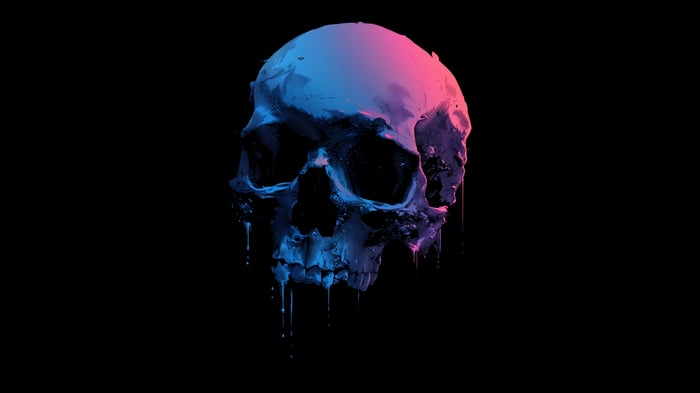Digital Art Skull 4K