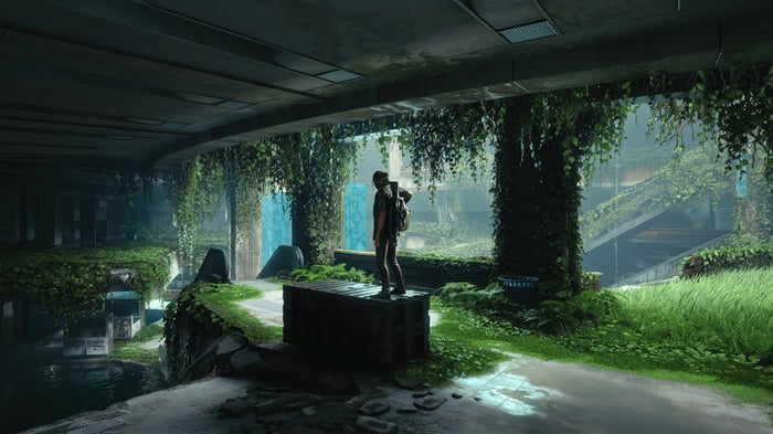 Ellie in overgrown ruins, The Last of Us Part 2 4K