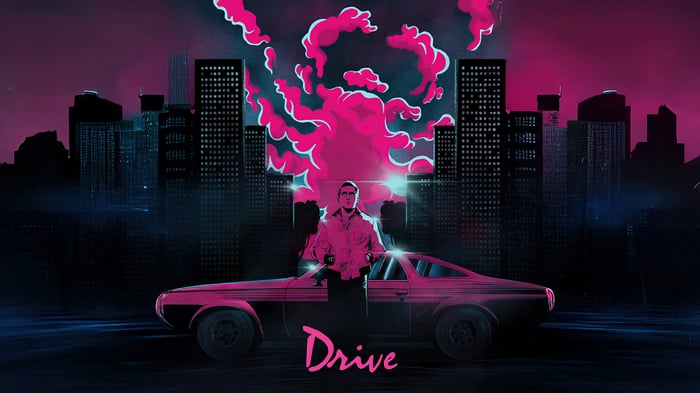 Drive 4K Movie Poster with Ryan Gosling