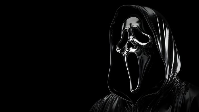 Ghostface mask from Scream movie 4K