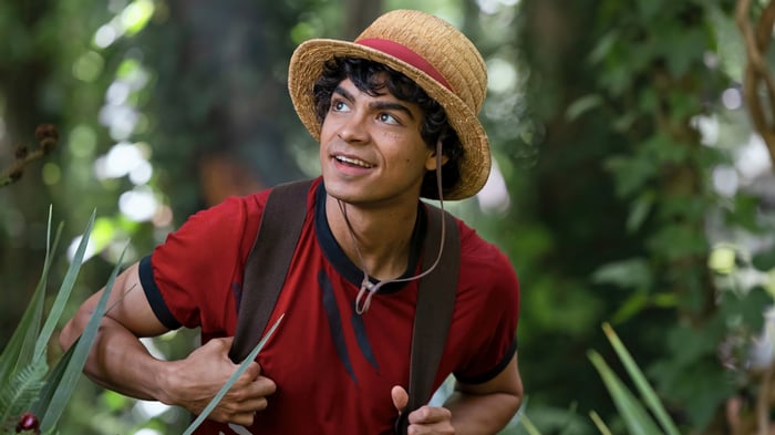 Luffy in a Straw Hat in the Forest 4K