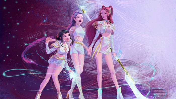 Kpop Demon Hunters Rumi Zoey Mira 4K
