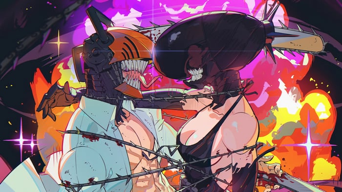 Denji and Reze from Chainsaw Man