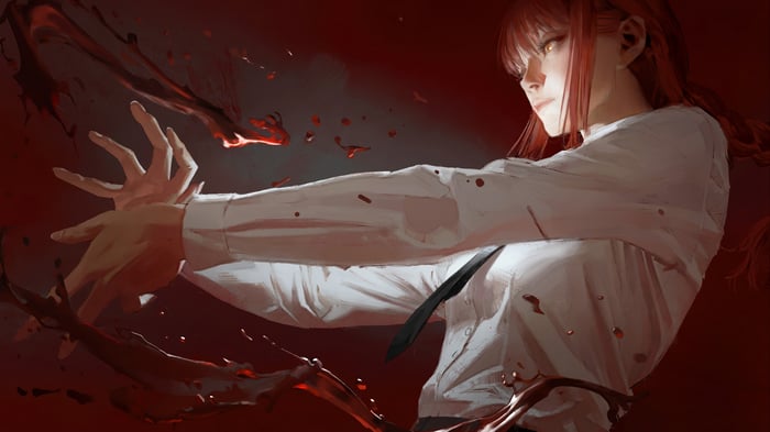 Makima from Chainsaw Man in 4K