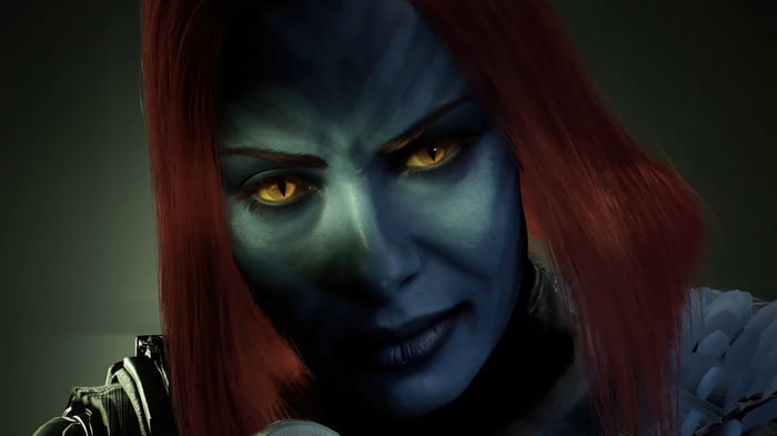 Mystique from Marvel in 4K