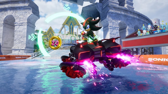 Shadow the Hedgehog in Sonic Racing: Crossworlds 4K