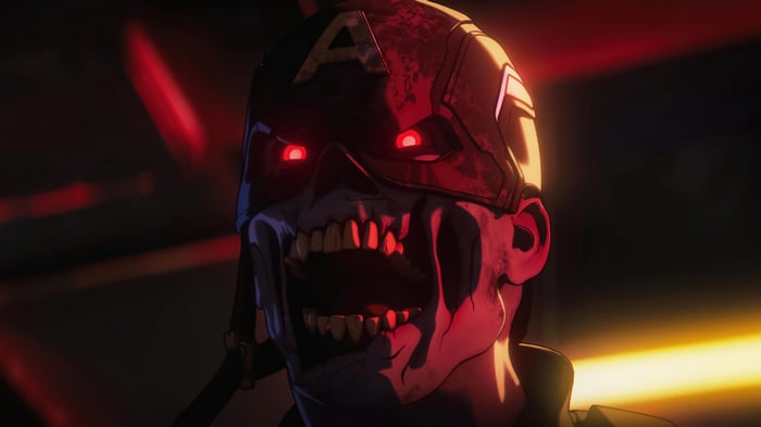 Zombie Captain America in Marvel Zombies 4K