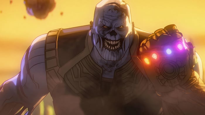 Zombie Thanos with Infinity Gauntlet 4K