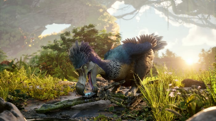 Ark 2 Dinosaur in a Lush Forest