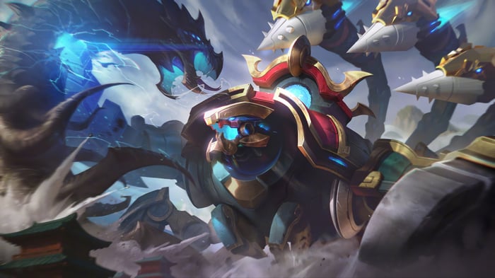 Mecha Kingdoms Skarner in League of Legends 4K