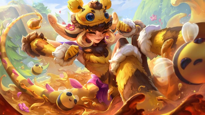 Neeko in Bee Skin Splash Art 4K