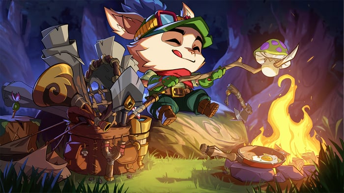 Teemo Cooking in the Forest 4K