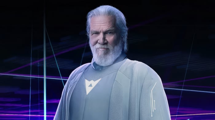Jeff Bridges as Ares in Tron: Ares 4K