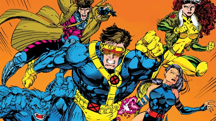 X-Men Characters: Cyclops, Beast, Psylocke, Gambit, Rogue