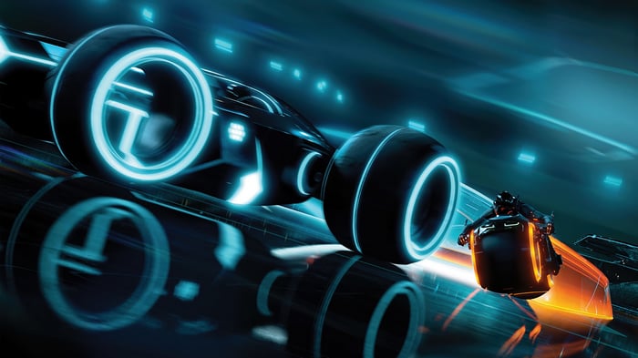 Tron: Legacy Light Cycle Race 4K
