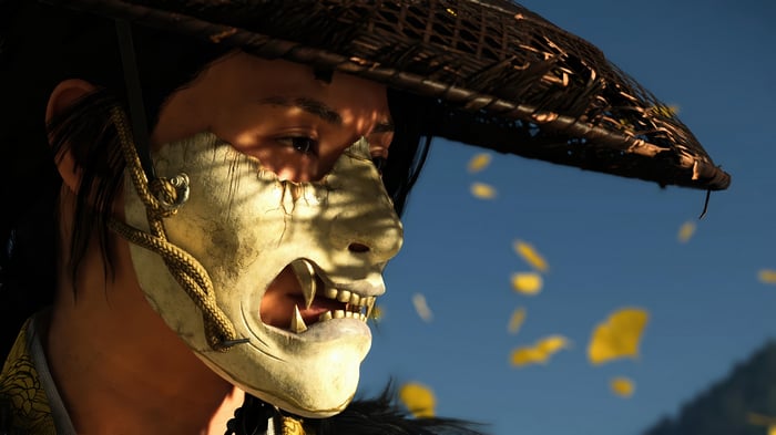 Ghost of Yotei 4K Masked Warrior