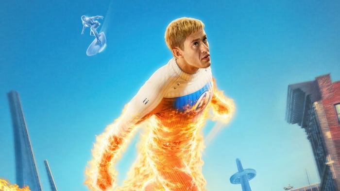 Human Torch from The Fantastic Four 4K