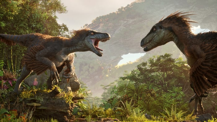 Ark 2 Dinosaurs in a Jungle