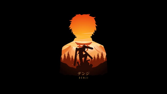 Chainsaw Man Denji Minimalist 4K