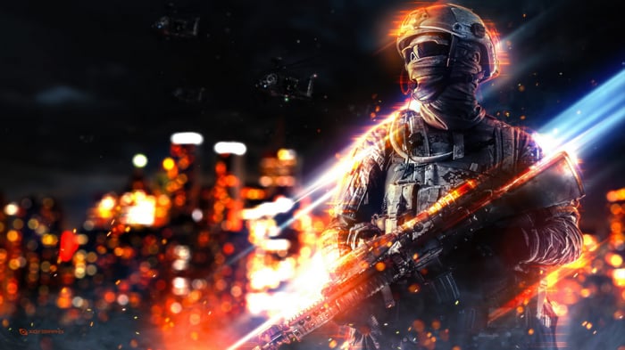 Soldier with Gun in Cityscape - Battlefield 6 4K