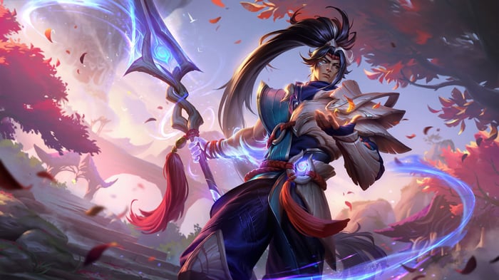 Xin Zhao from League of Legends 4K Splash Art