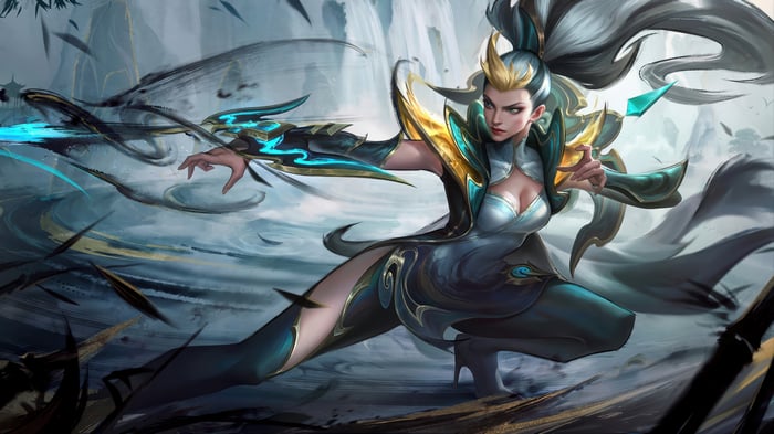 Vayne Calligraphia Splash Art 4K