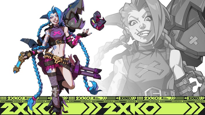 Jinx from League of Legends in 4K