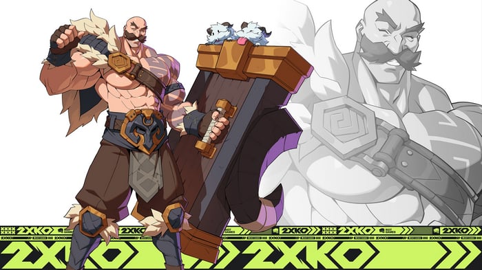 Braum from League of Legends in 2XKO