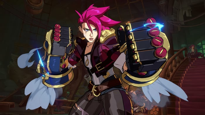 Vi from League of Legends with Hextech Gauntlets