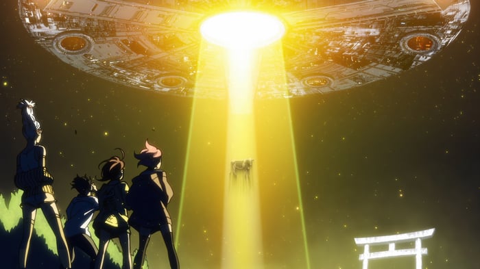 Dandadan UFO Abduction Scene 4K