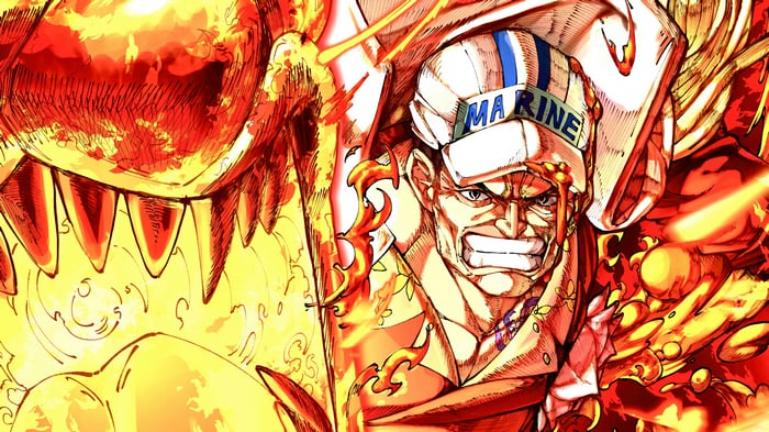 Akainu from One Piece in 4K