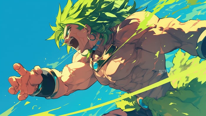 Broly from Dragon Ball in 4K