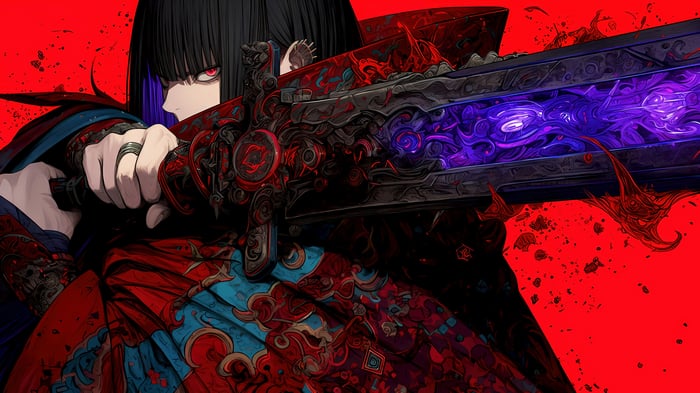 Fantasy Warrior with Ornate Sword 4K