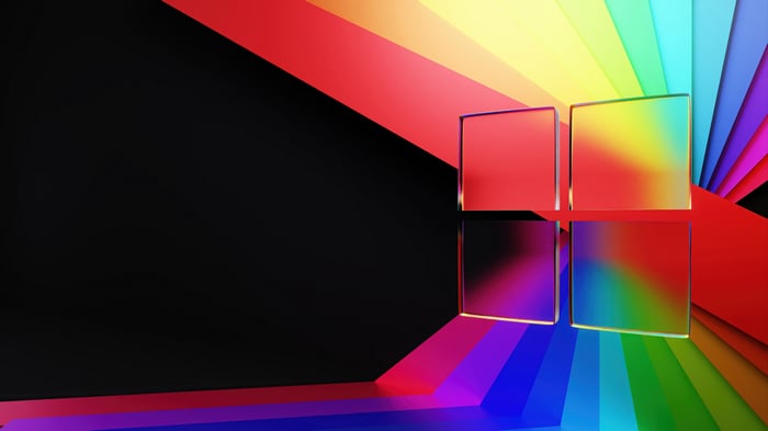Windows 11 colorful abstract digital art 4K