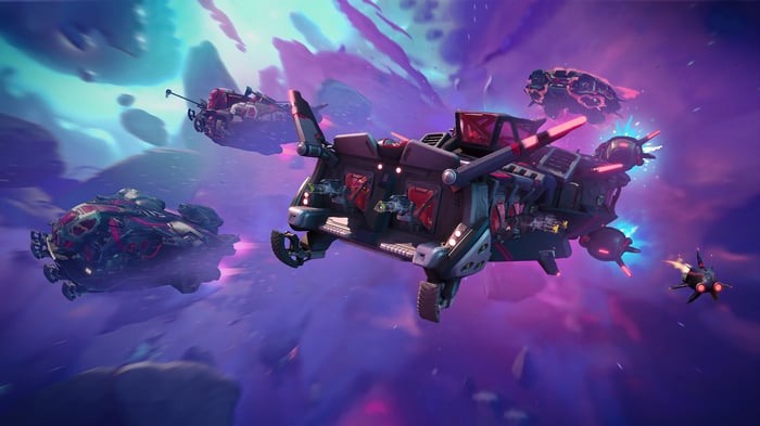 Wildgate Spaceships in Space 4K