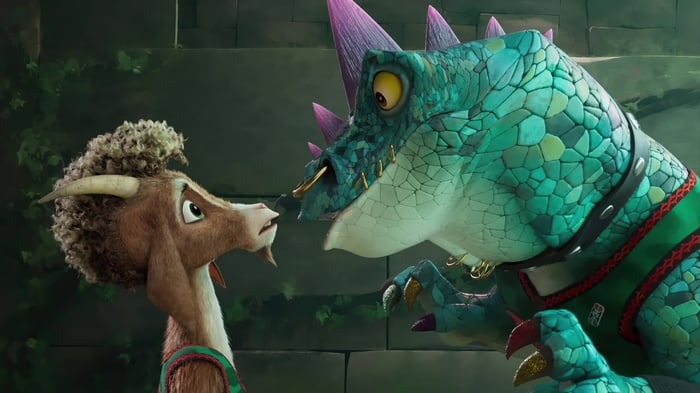 Goat and Dinosaur in 4K