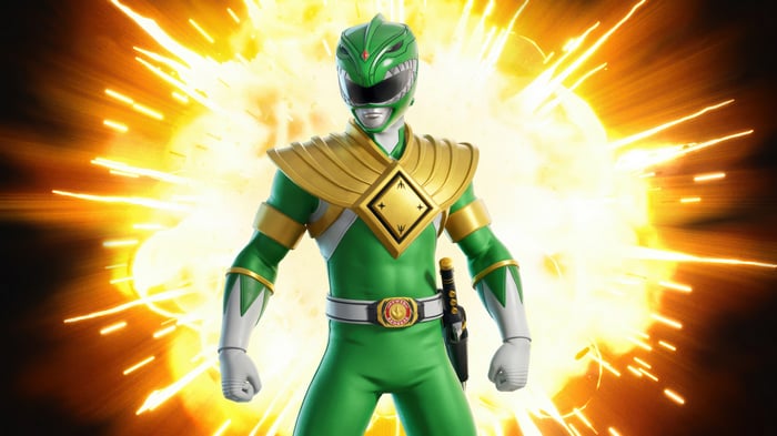 Green Ranger in Fortnite 4K