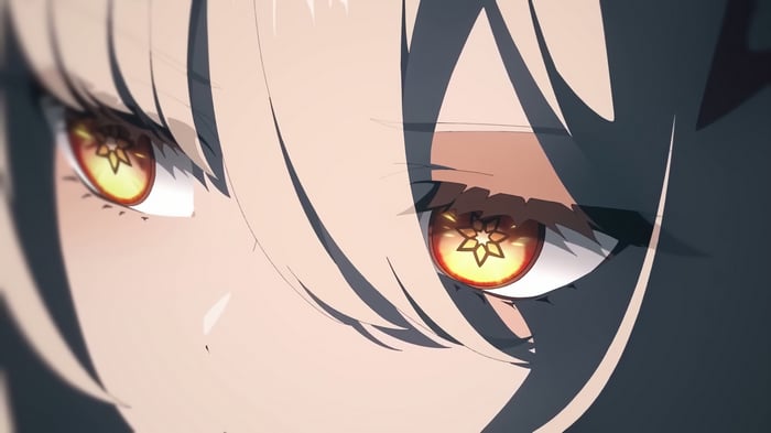 Ronova's glowing eyes in Genshin Impact 4K
